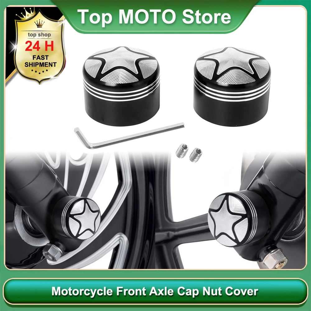 

Front Axle Nut Cover Cap Bolt for Harley Touring Softail Road King FLTR FLHT FLHRC Street Electra Tri Glide Sportster Dyna V-Rod