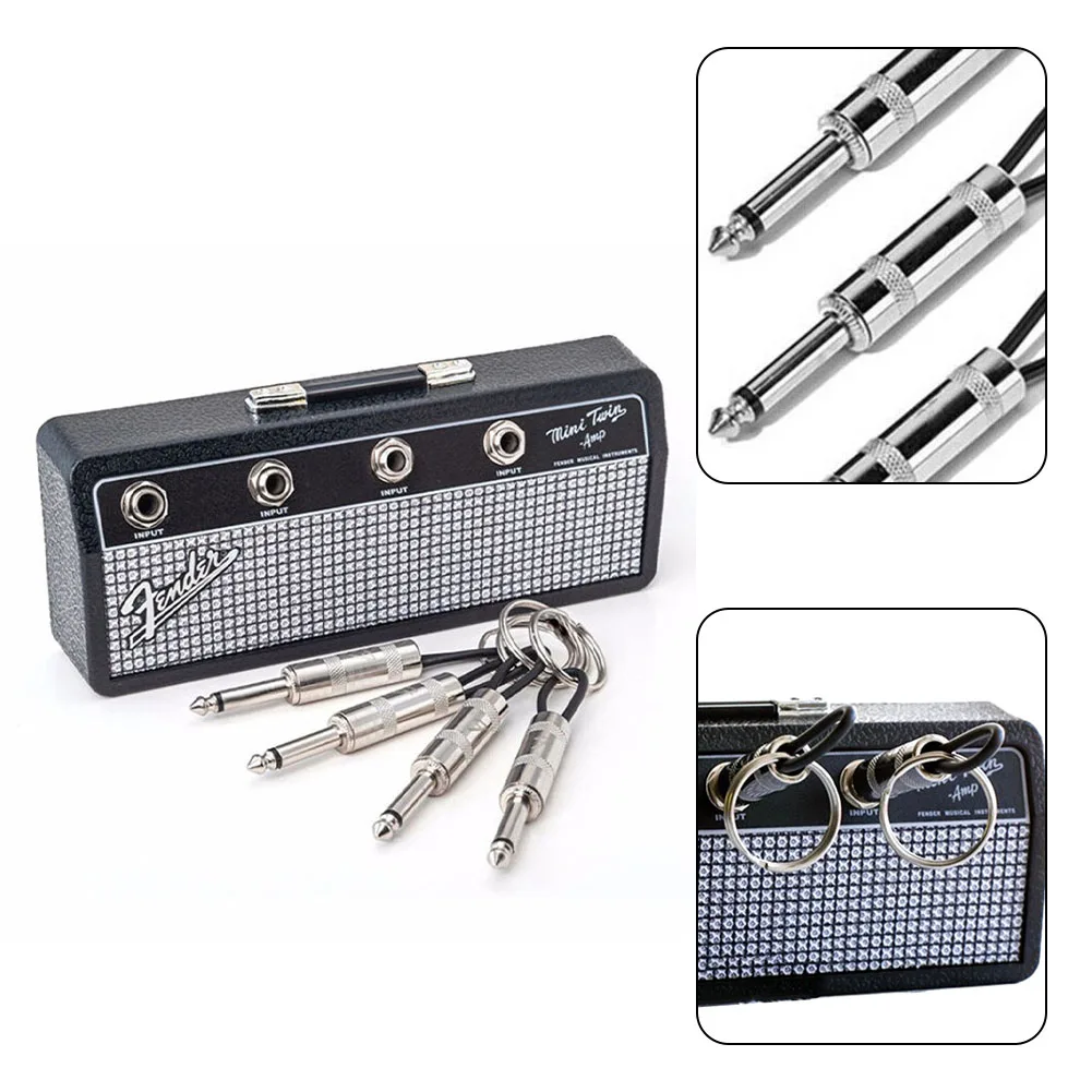 

Home Storage Cute Room Decor Guitar Speaker Style Keychain Gift Key Base Creative Storage Box Key Holders For Home