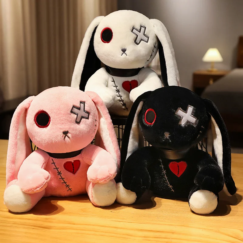 

25-30cm Anime Dark Series Plush Toy Stuffed Animal Rabbit Soft Reborn Doll Cartoon Game Pillow Gift for Kid Boy Baby Home Decor