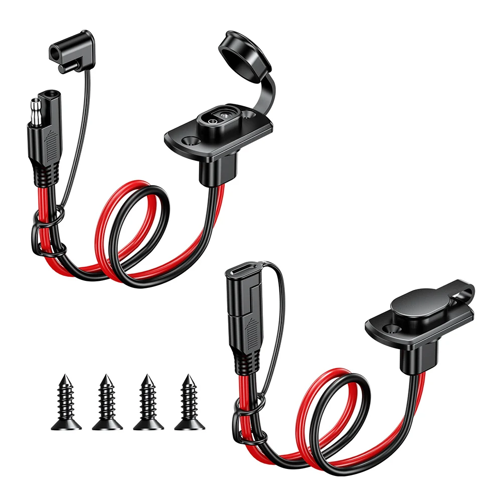 

12AWG SAE Cable 30cm Quick Disconnect Automotive Panel Extension Cable Waterproof for Solar Panels Vehicle Battery