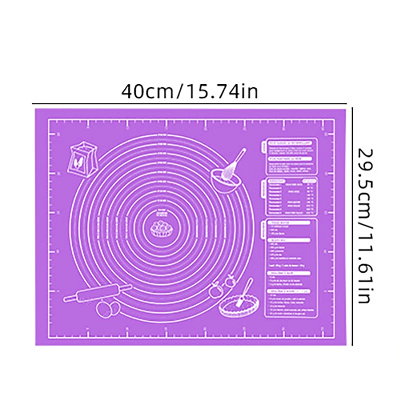 

Силиконовый коврик для выпечки 40x30 см