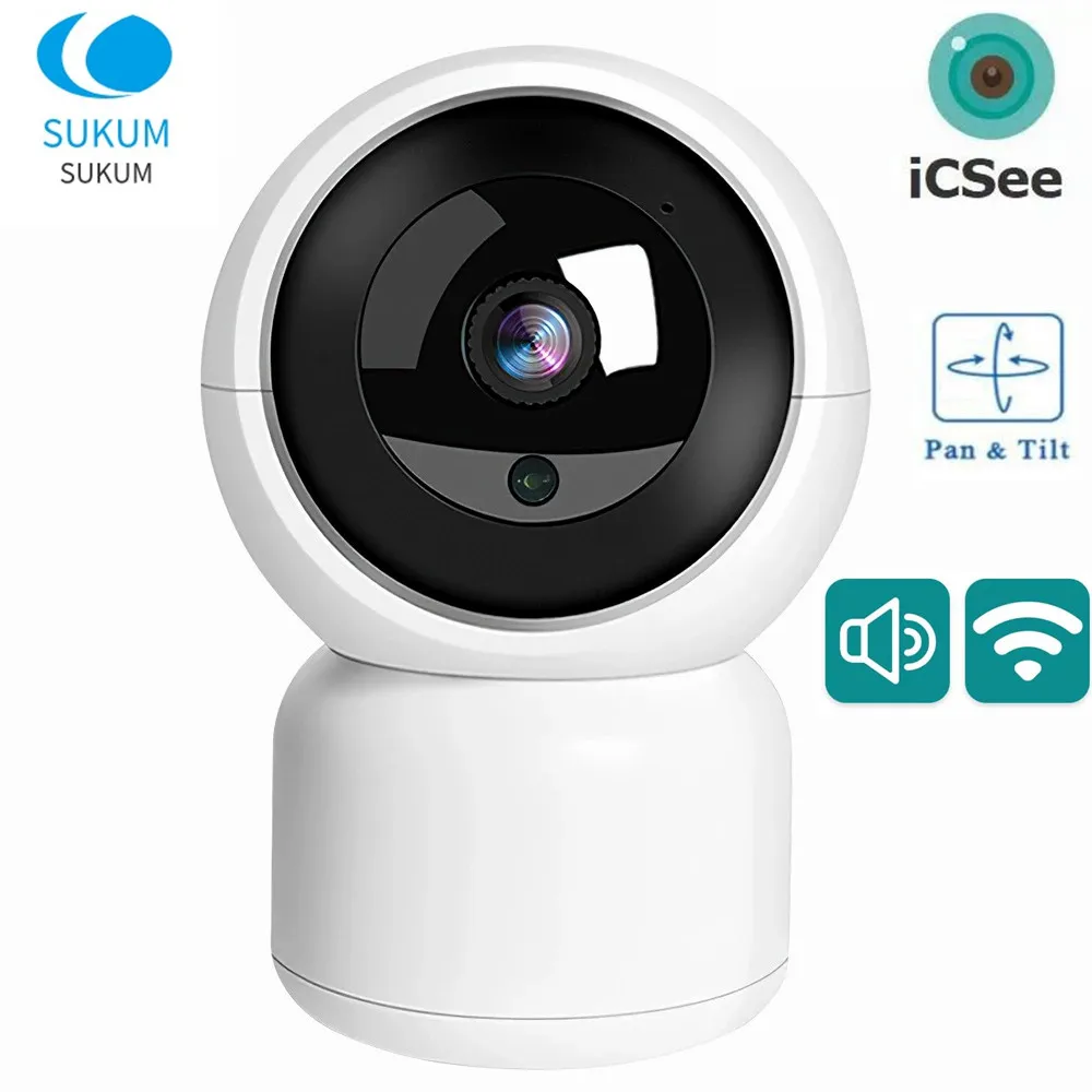 

ICSee 3MP Smart Home Camera WIFI Surveillance Wireless Auto Tracking CCTV Camera 2MP Two Ways Audio MINI Baby Monitor