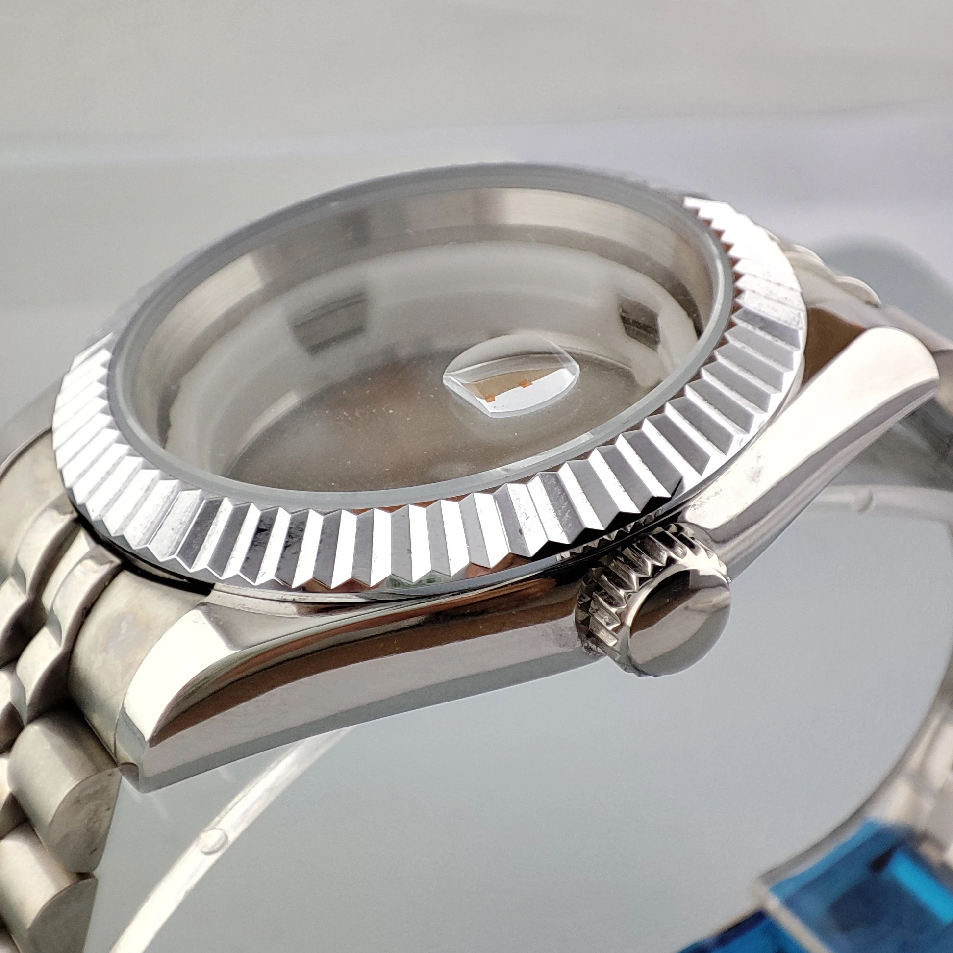 Чехол для часов Miyota8215 алюминиевая рамка нержавеющая сталь подходит Miyota 8215