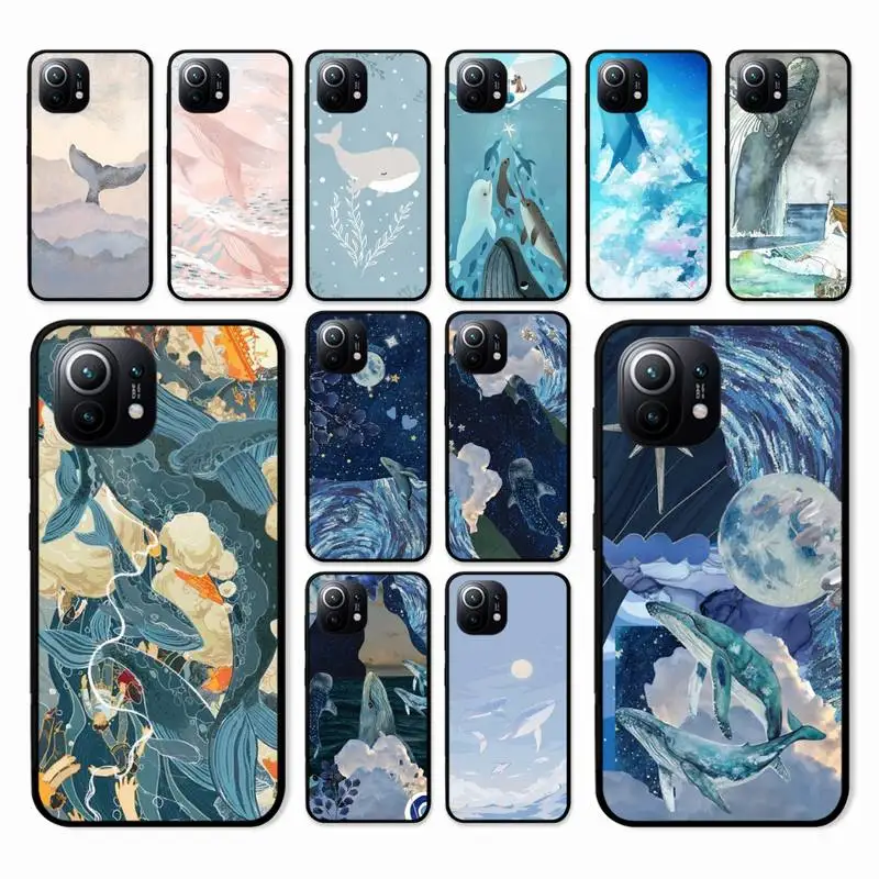 

Fantasy Whale Phone Case For Xiaomi Mi Note 10 Pro 8 Lite 9 Se 10T 6X 6 5X 5 F1 Mix 2S Max 2 3 Cover