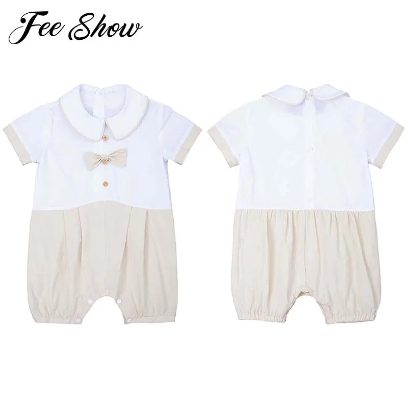 

Детский костюм с коротким рукавом и отложным воротником