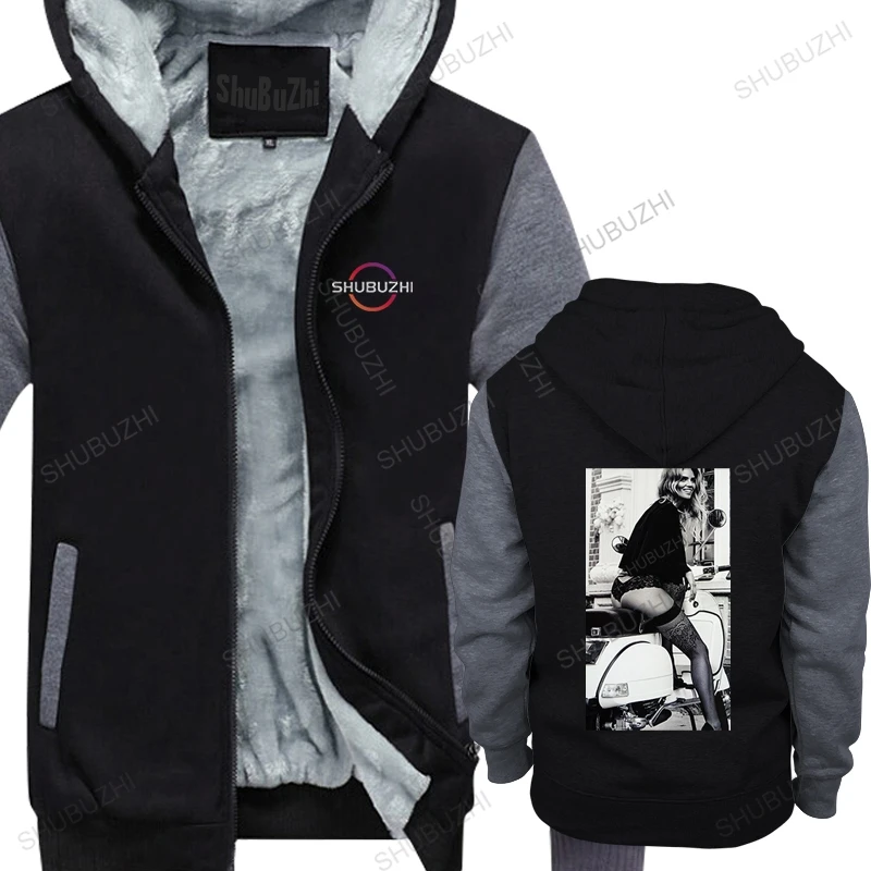 

hot sale winter hoodie male high quality hooded jacket WOMAN ON VESPA UNISEX mens bigger size sweatshirt cotton hoodie
