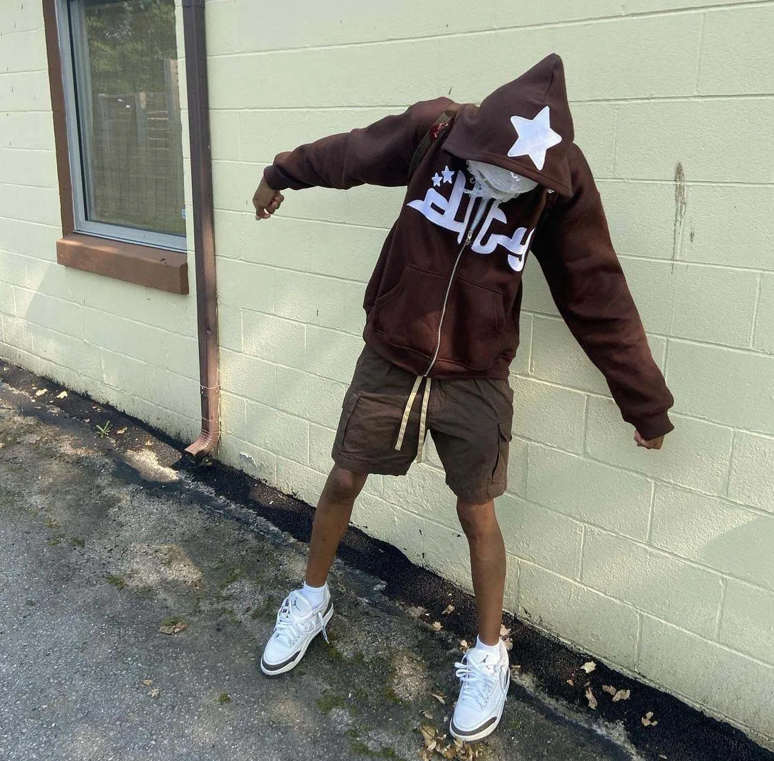 

Zip Hoodie Fashion Star graphics Print Men's hoodies Sweatshirt gothic Sport Coat Long Sleeve Oversized hoodie jacket Tricolor