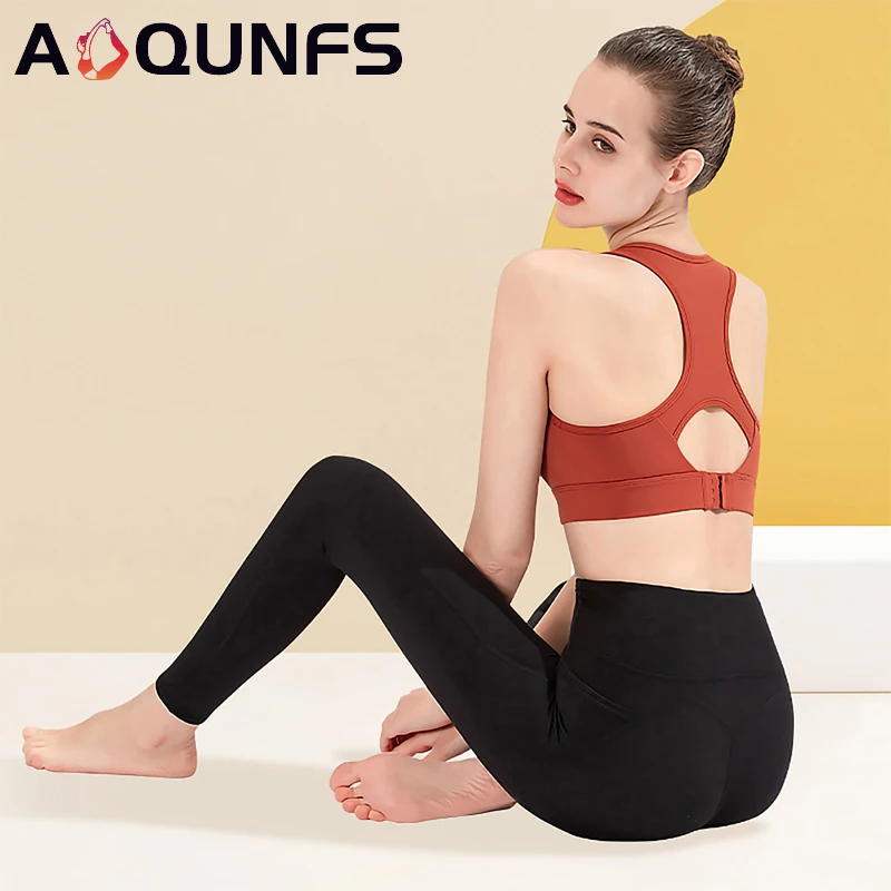 

Комплект спортивной одежды AOQUNFS из 2 предметов, тренировочная одежда для женщин, спортивный комплект с бюстгальтером и леггинсами, женская о...