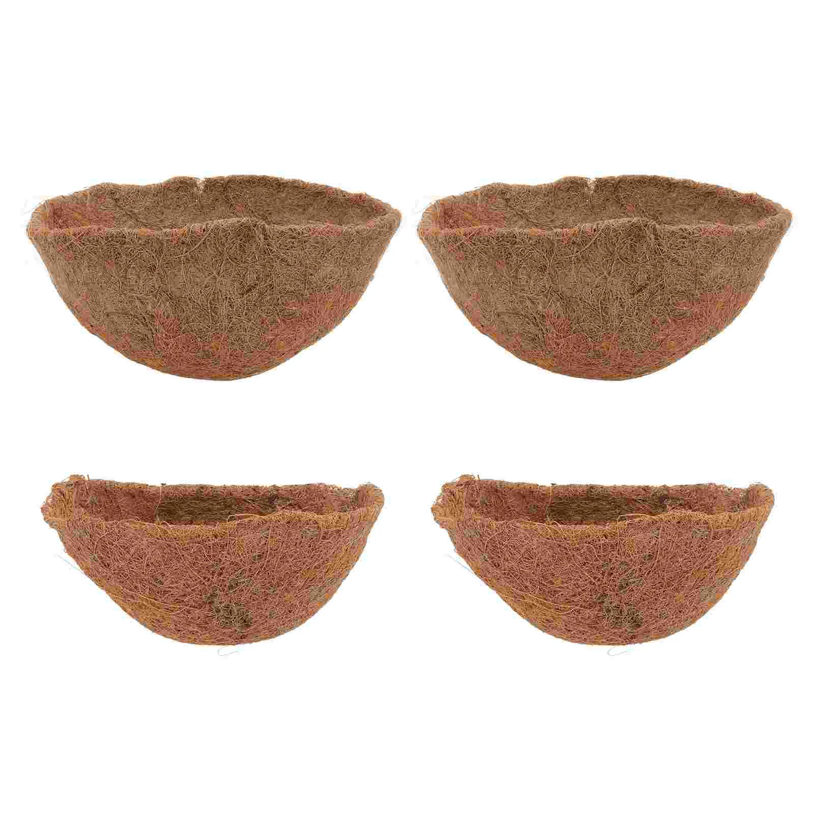 

4Pcs Flower Basket Pads Fiber Flowerpot Pads Hanging Flowerpot Liner