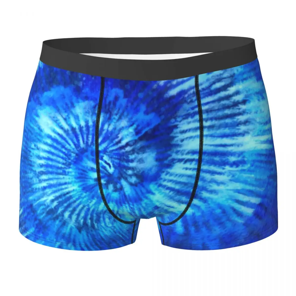 Нижнее белье в стиле хиппи Tie Dye синие мужские трусы современного искусства