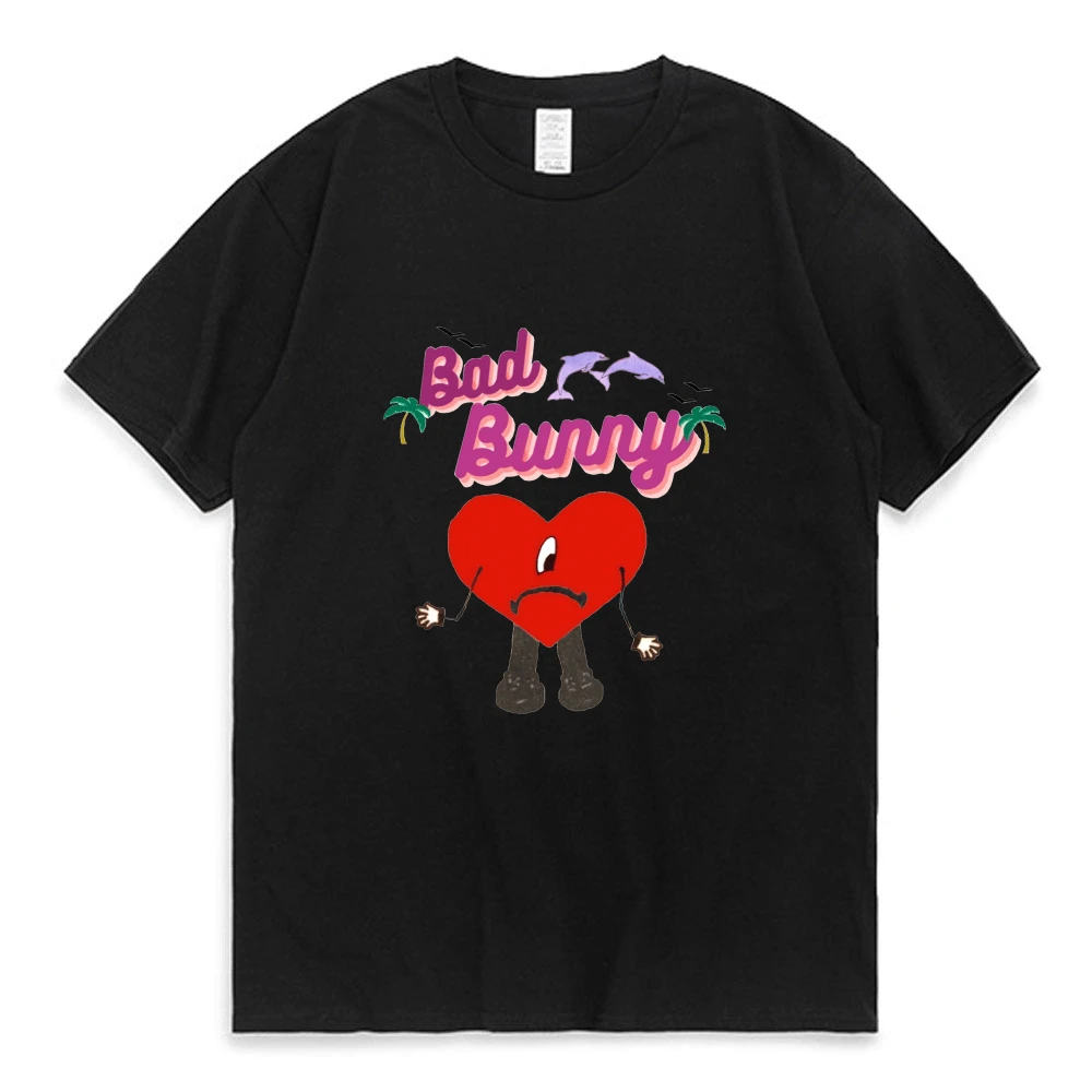 

Hot Bad Bunny UN VERANO SIN TI Music Album Print T Shirt Men's Women's Hip Hop Streetwear T Shirts Summer Short Sleeve Tee Shirt