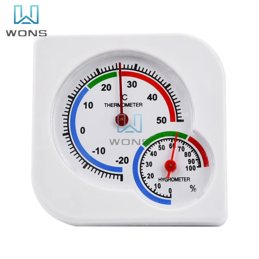 

Indoor Outdoor 2 In 1 MIni Wet Hygrometer Humidity Thermometer Temperature Meter Mechanical Classic Homeuse Indoor Outdoor Tools