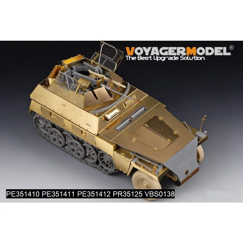 Фото Voyager PE351412 1/35 WWII Sd.Kfz.250 NEU Комплект для модернизации бронеплит (для набора DRAGON) Фототравленые детали (без модели танка) №3