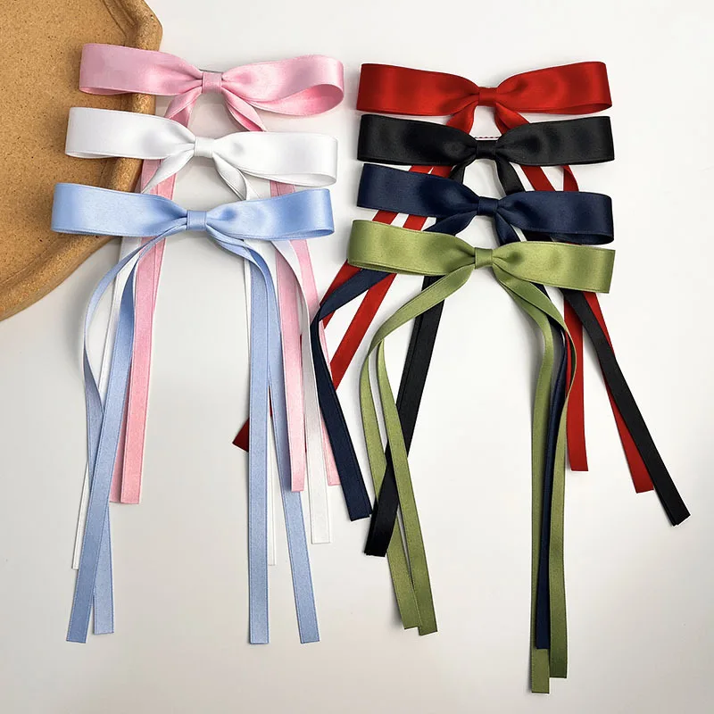 

Tie A Ribbon Tie Hair Bow Ribbon Hair Clip Sweet Cute Duck Mouth Clip Simple Hair Accessories