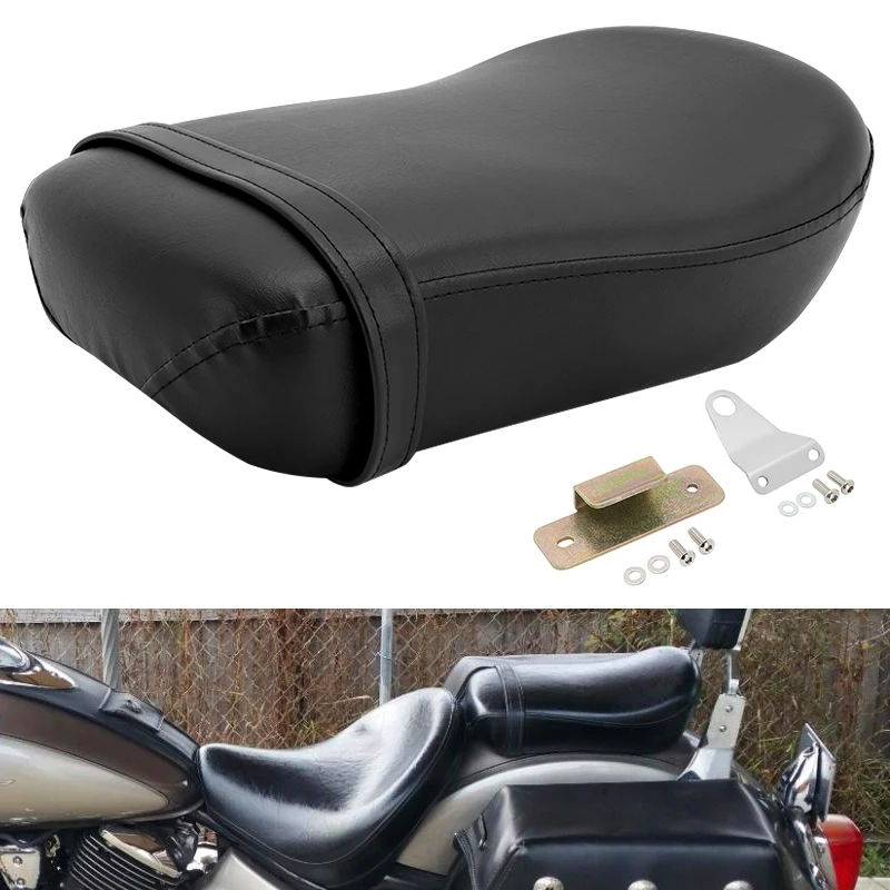 

Черные подушки на задние сиденья мотоцикла пассажирского сиденья для Yamaha V Star 1100 XVS1100 XVS 1100 Classic Custom 1999-2011