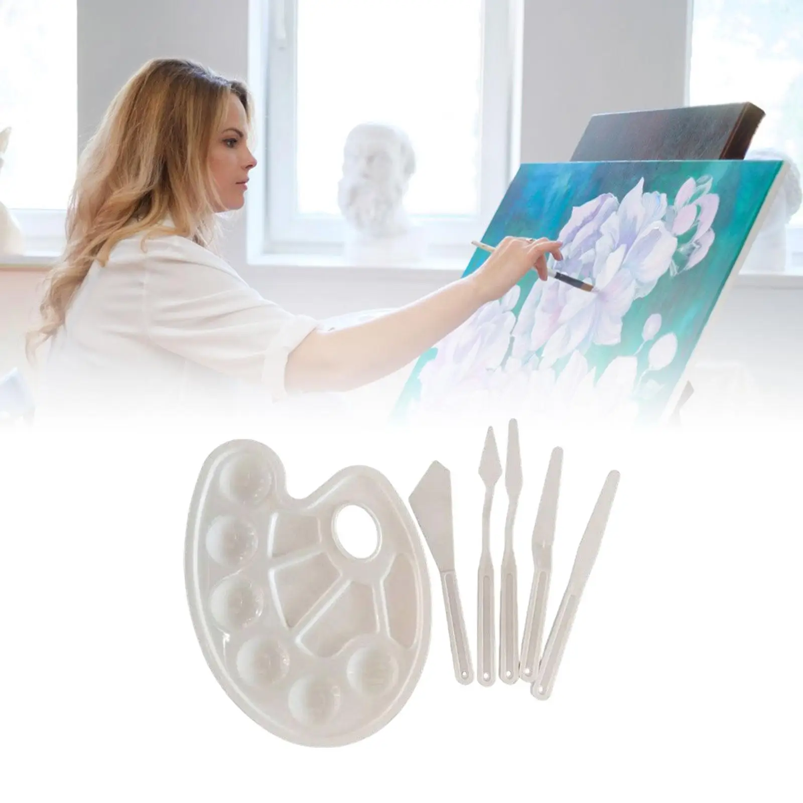 6 шт. набор ножей для рисования гуашью