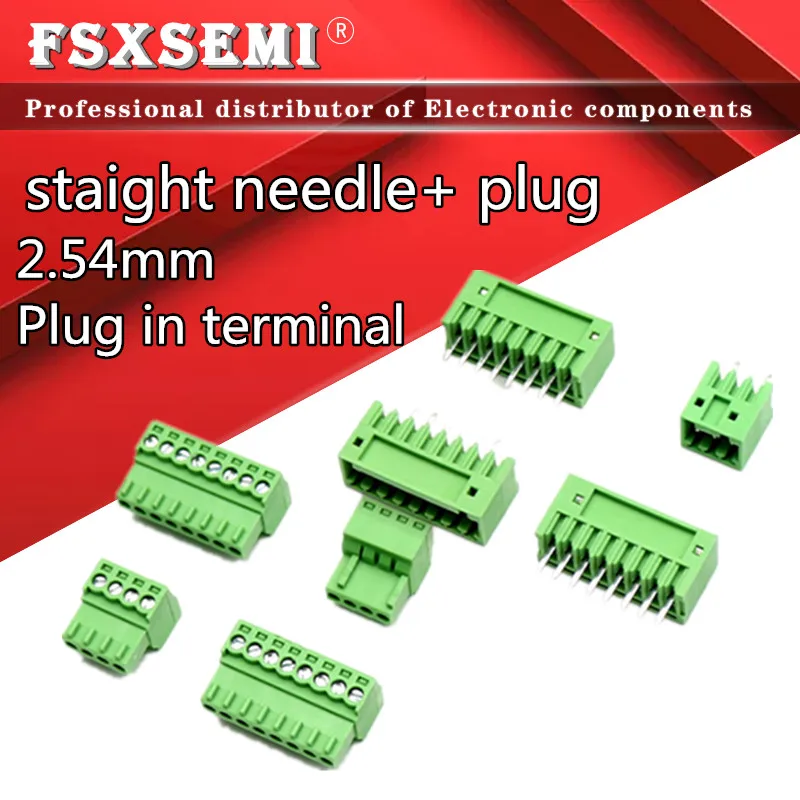 

2EDGV straight needle + plug 2EDGK KF2EDGV 2.54mm connector Plug in terminal 2P 3P 4P 5P 6P 7P 8P 9P 10P 12P 14P 16P