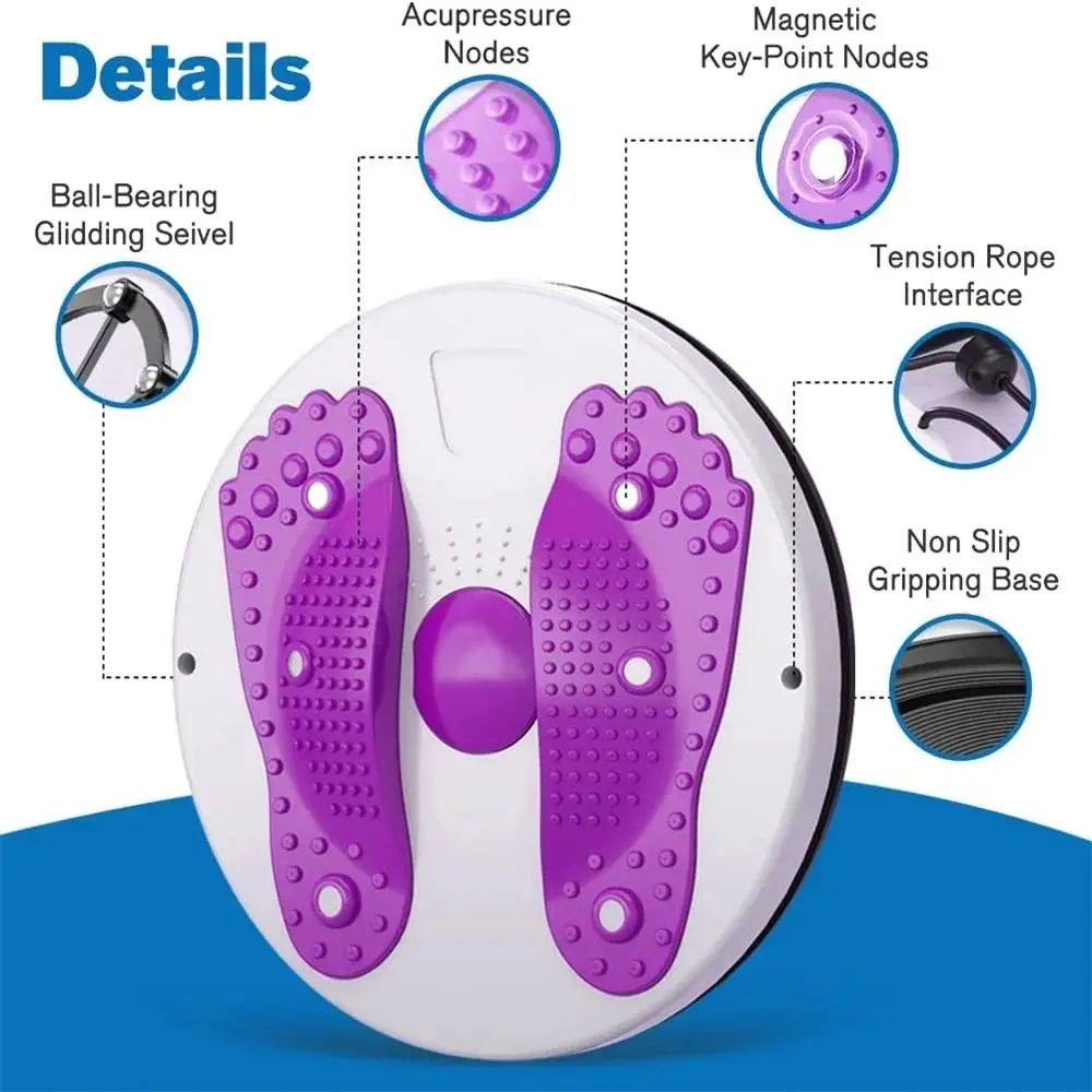 Пластиковый диск для скручивания талии портативная магнитная пластина массажа