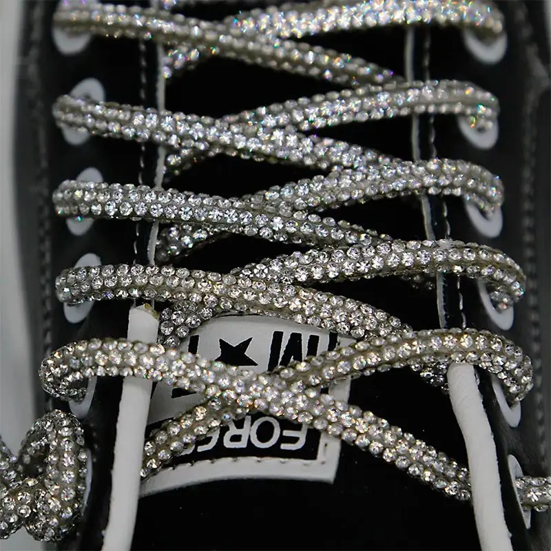 Роскошные Дизайнерские шнурки для Nike Air Force 1 блестящие обуви сделай сам украшения