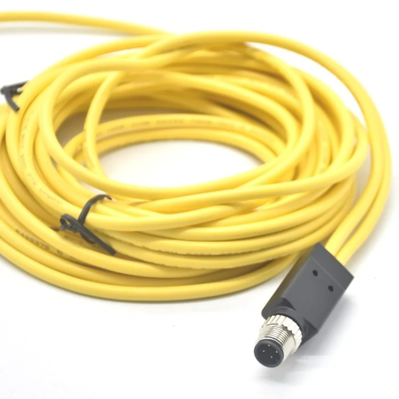 

Straight Waterproof 4pin M12 Sensor Connector Injection Aviation 1 In 2 Connector M8 Male and Female Connector Plug Cable Wire