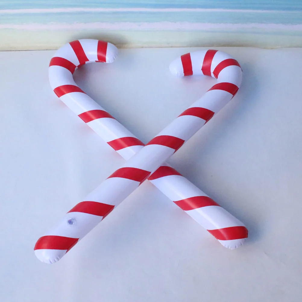 

Candy Cane Balloons Canes Christmas Crutch Inflatable Ornamentsdecorations