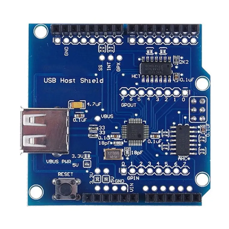 Фото DT21 USB Host Shield 2.0 для Arduino, совместимый с UNO, Mega 2560, Google Android ADK, электронный модуль для DIY-проектов. №5