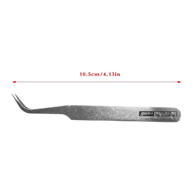 

E0BF Tweezers Anti-Static Stainless Steel Curved of Tweezers for Laboratory