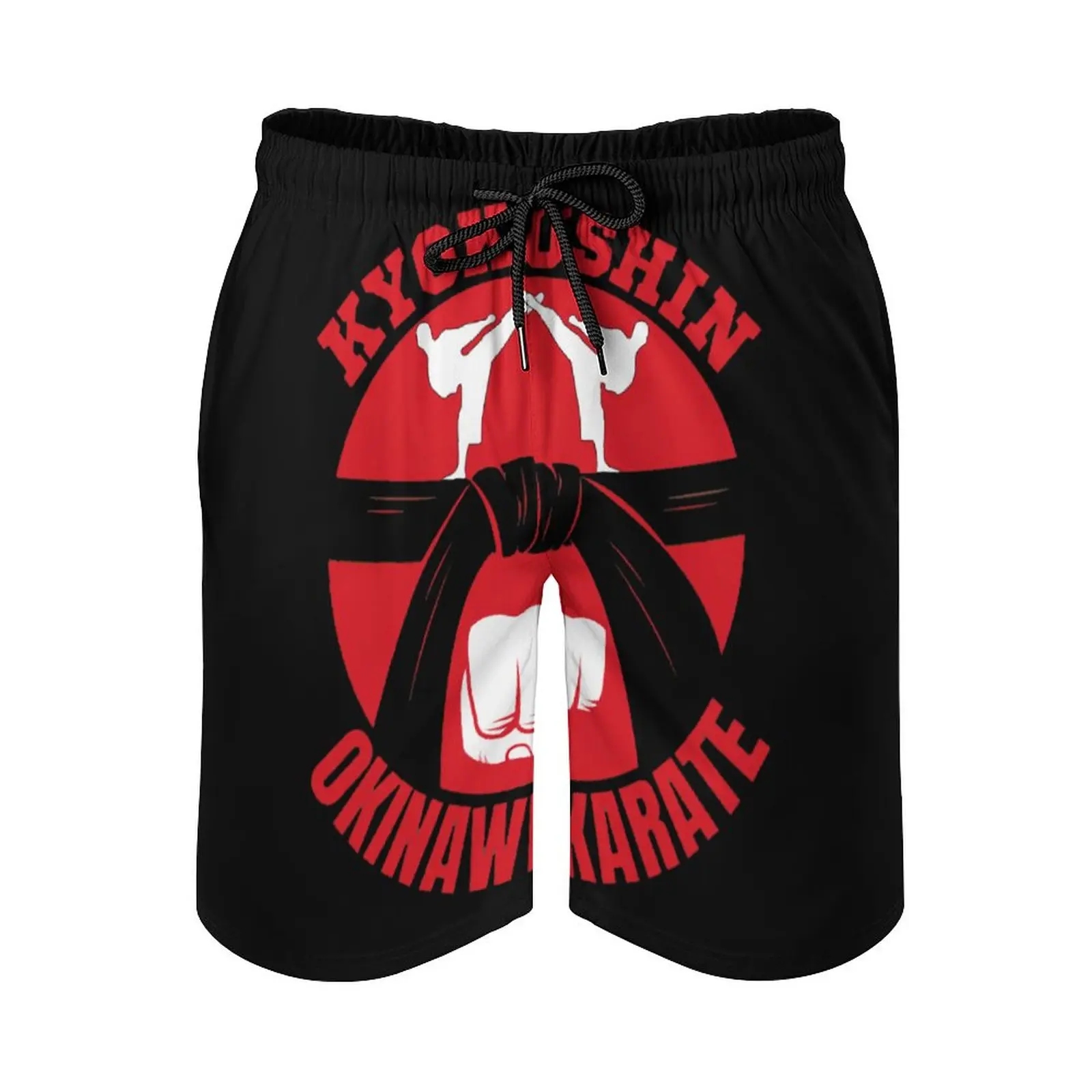 

Anime Beach Pants Kyokushin Karate Karate Loose Stretch Causal Unique Male Shorts Running Adjustable Drawstring Breathable Quick