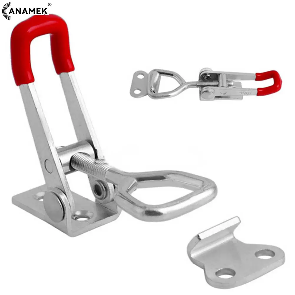 

1 PCS Anti-Slip Push Pull Toggle Clamp Tools / Quick Release Clamp Adjustable Toolbox Case Metal Toggle Latch Catch Clasp