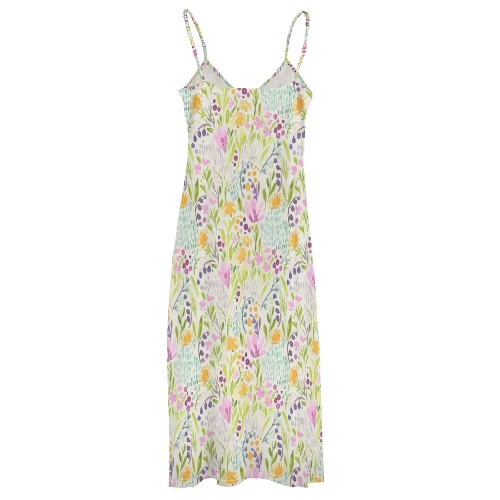 Платье без рукавов с крошечными цветами платья для женщин. Женская юбка. |