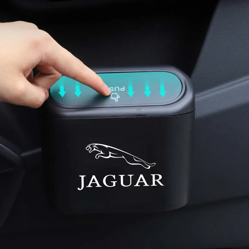 

1pcs Car ABS Square Trash Can Dust Case Storage Box Auto Accessories for Jaguar XF XK XJR XFR XJS XJL XFR SportbrakeS Svr I-PACE