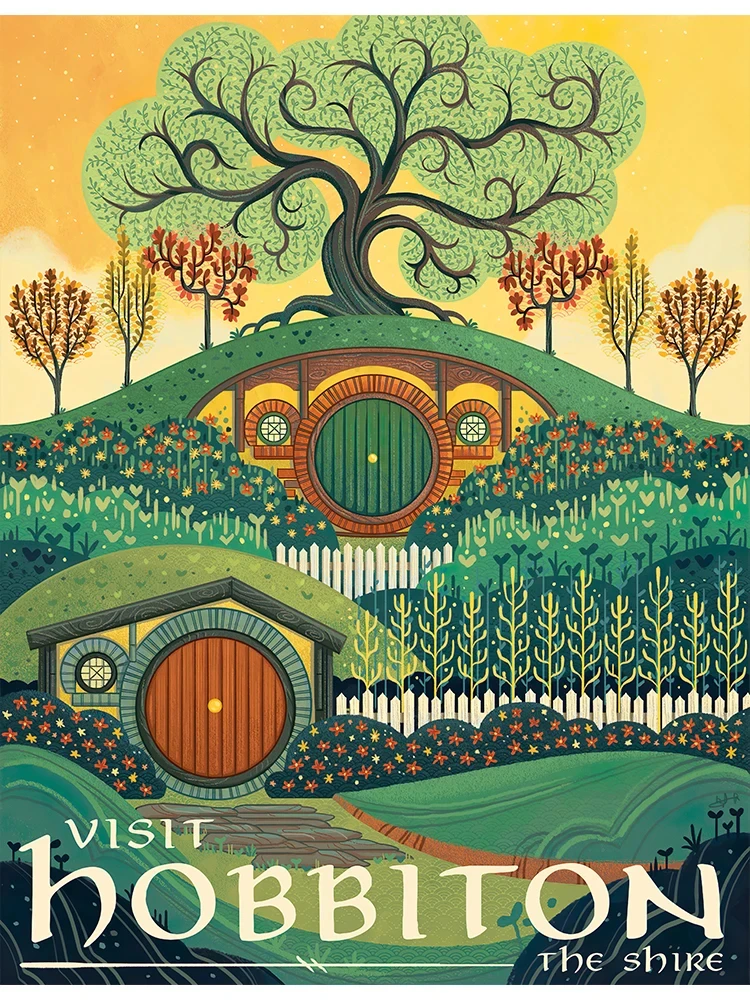 

Абстрактный ретро-постер "Кольцо Всевластия", картина на холсте