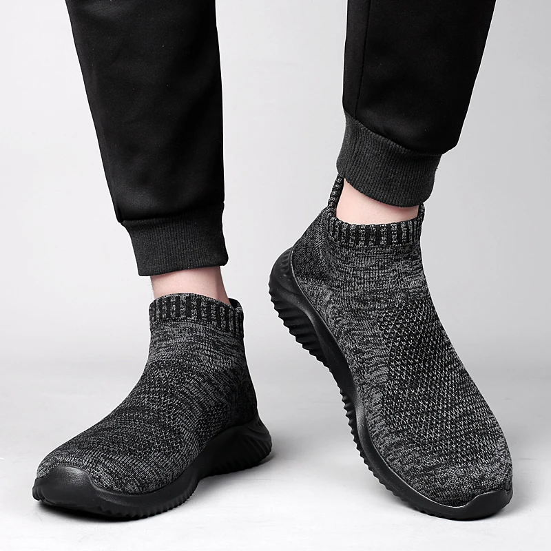 New High-top Sock Shoes Men Fashion Walking Shoes Non-slip Lightweight men's Loafers Spring 2023 Sneakers Men Zapatillas Hombre