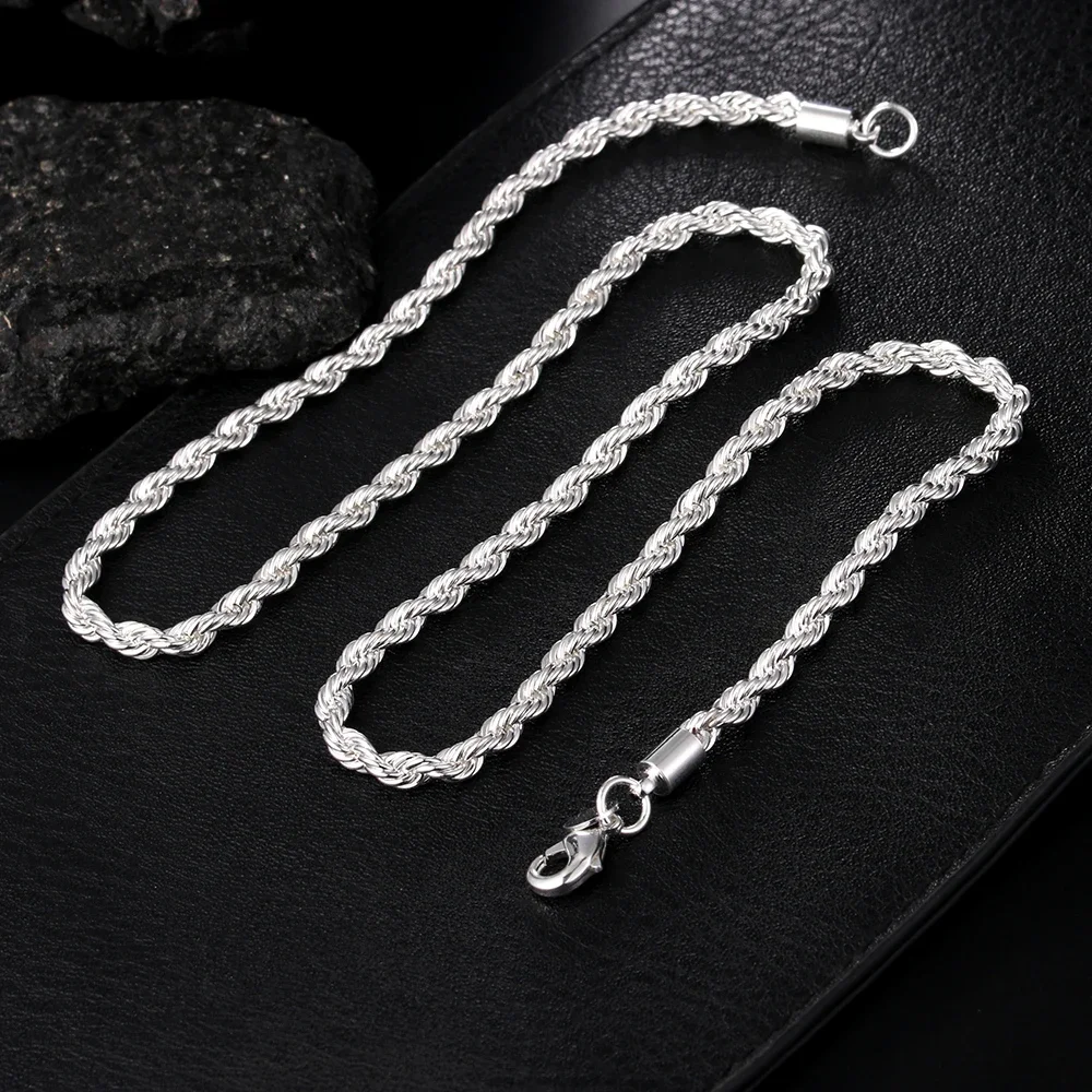 Серебряное ожерелье и браслеты GINSTONELATE 925
