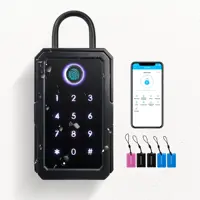 Tuya Ttlock App Smart Key Lock Box Bluetooth Outdoor Wall-mounted Anti-theft Lock Box for Home Indoor Security