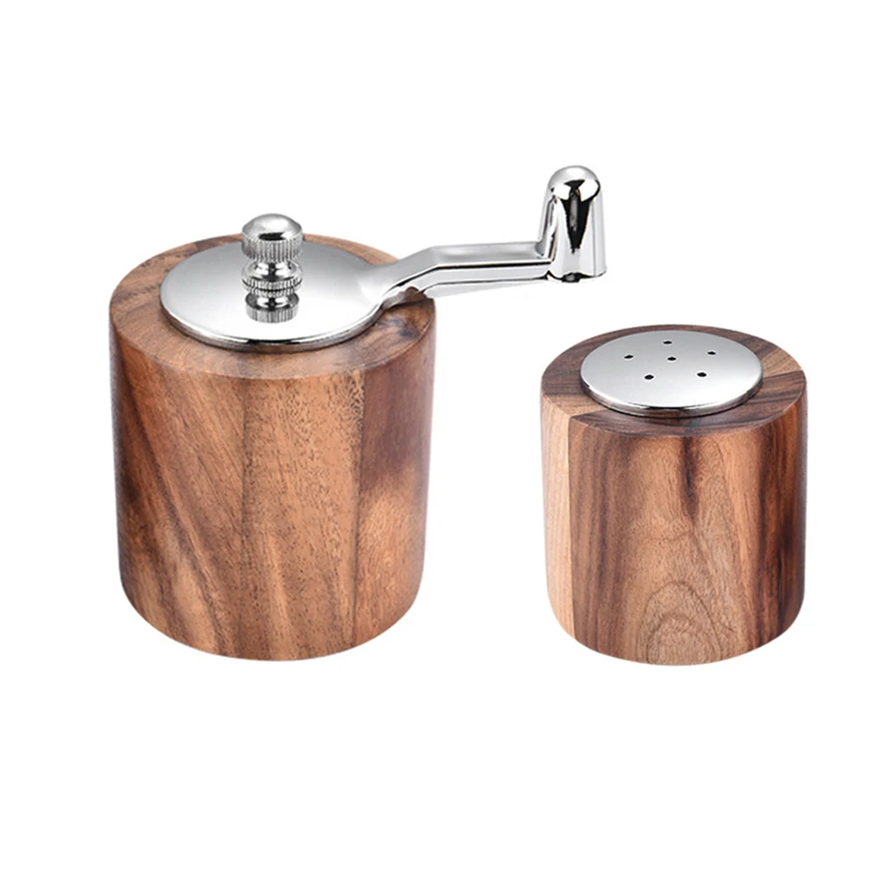 

Деревянный Измельчитель перца Шейкер для соли, ручная мельница для перца, многофункциональная бутылка для приправ, кухонные инструменты дл...