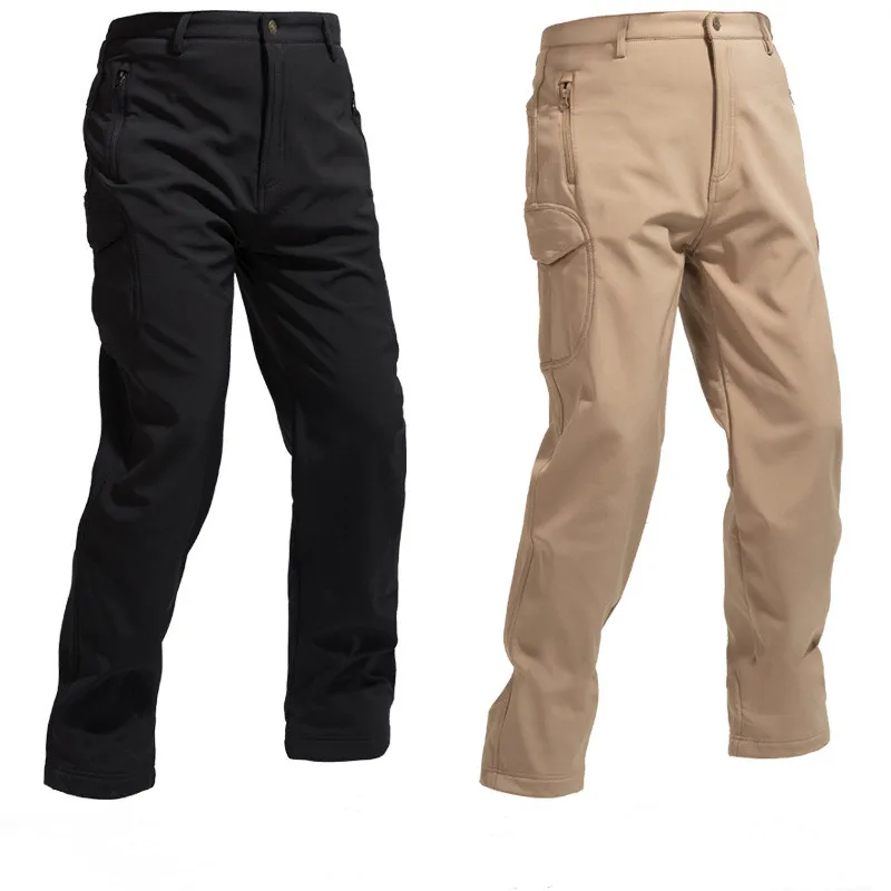 Men Fleece Tactical Pants Cargo Combat Army Man Pant Training Military Pants Airsoft Pants Hiking Camping Outdoor Trousers