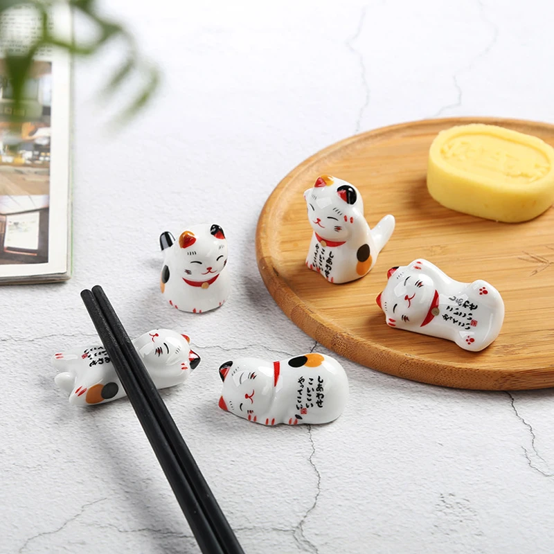 Керамические палочки для еды Lucky Cat