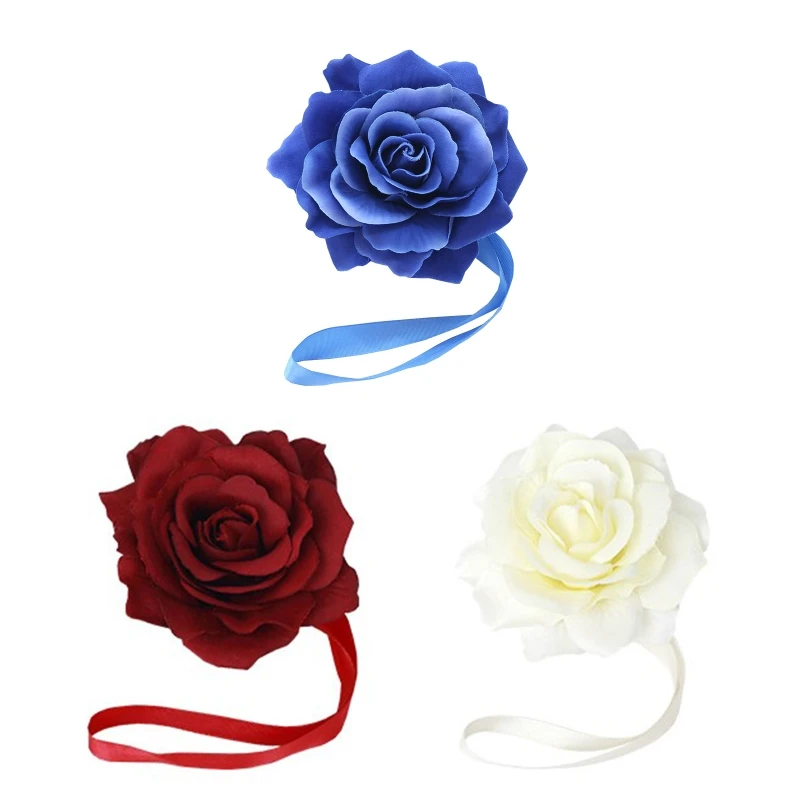 

Flower Magnetic Curtain Buckle Tieback Holdback Holder Clip Bedroom Decoration for Home Living Room Hotel Window