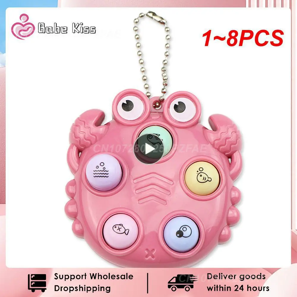 

1 ~ 8 шт. кавайные игрушки-антистресс Whack A родинка брелок Простые приглушенные фиджет-доски портативные антистрессовые декомпрессионные игрушки для детей