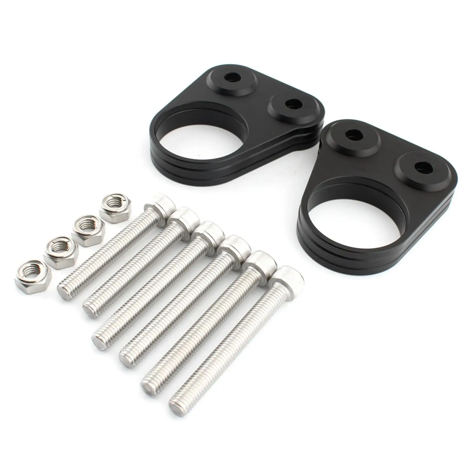 

4x Handlebar Risers 5mm 12mm 17mm Heightened Increase Handlebar Height Bar Mount Clamp Lifting for Suzuki GSX1300R Hayabusa