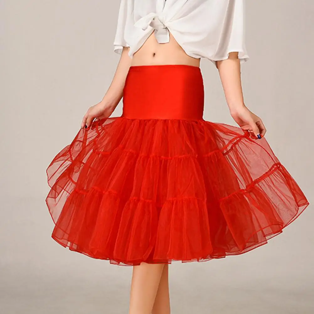 

Sweet Prom Petticoat Fluffy Women Underskirt Multi Layers Ballet Skirt Women Underskirt Match Dress