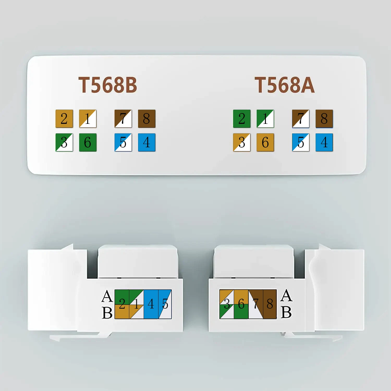 Сетевой Ethernet-Кабель WoeoW CAT6 с отверстием для стен Rj45 Keystone Jack сетевого кабеля CAT6/CAT5e