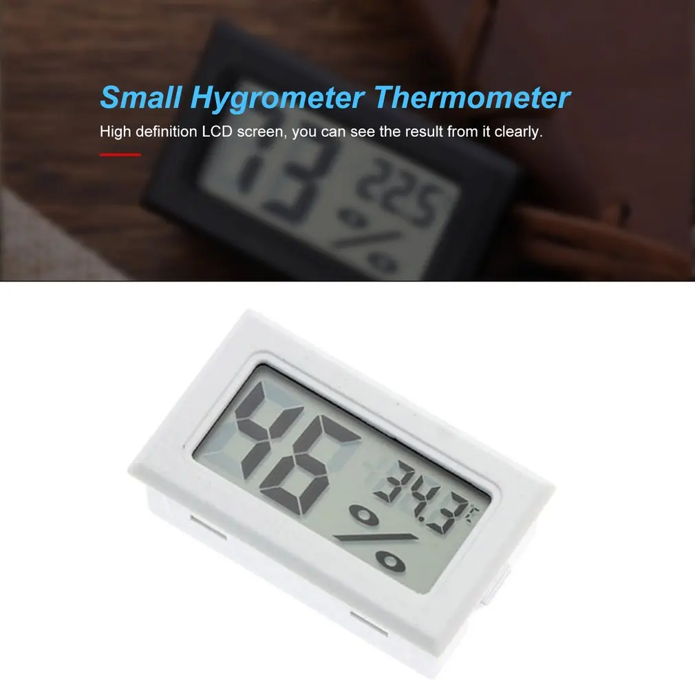 

Mini Digital Humidity Meter Thermometer Hygrometer Sensor Gauge LCD Temperature Refrigerator Aquarium Monitoring Display Indoor