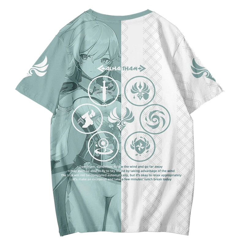 Футболка Genshin Impact Jean Gunnhildr с 3D принтом для женщин и мужчин летняя модная смешная