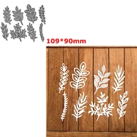 leaves sprig metal cutting dies diy scrapbooking crafting knife mould decor paper card making template 2022 hot sale