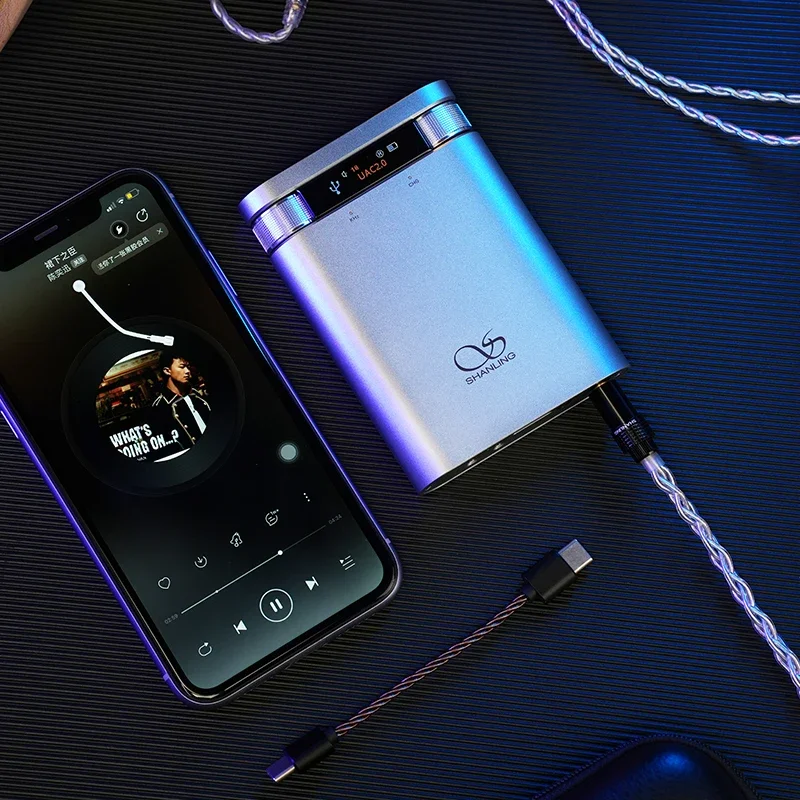 Портативный усилитель для наушников SHANLING H2 ЦАП с USB Hi-Res аудио Bluetooth чип CS43198 LDAC PCM384
