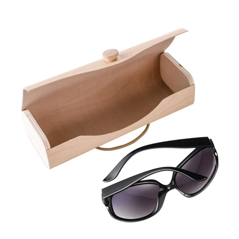 

Portable Wooden Sunglasses Box for CASE Eye Glasses Clam for shell Protector