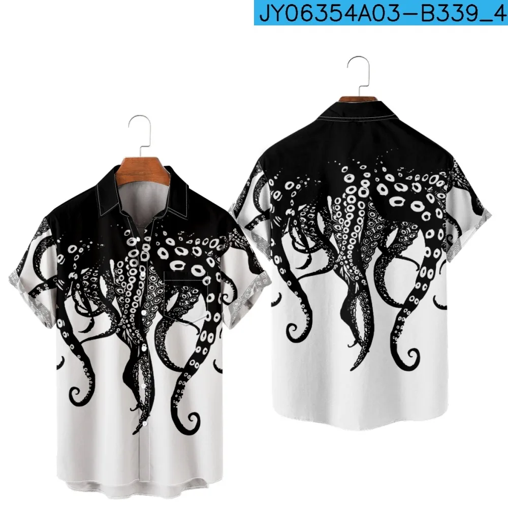 

Octopuses Style Short Sleeve Shirt Casual Kawaii Unisex Clothing
