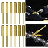 gold diamond coated cylindrical burr 4 5 5mm chainsaw sharpener stone file chain saw sharpening carving grinding power tools kit